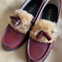 HARUTAファー付きタッセルローファー（25㎝）のサムネイル