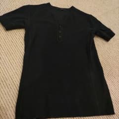 AKM ヘンリーネック Tシャツ ブラックのサムネイル