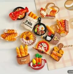 マグネット　12個セット　ピザ　ドーナツ　洋食　食品サンプルのサムネイル
