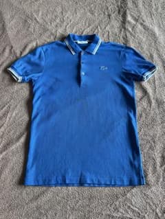LACOSTE ポロシャツ ブルー 襟ライン入りのサムネイル