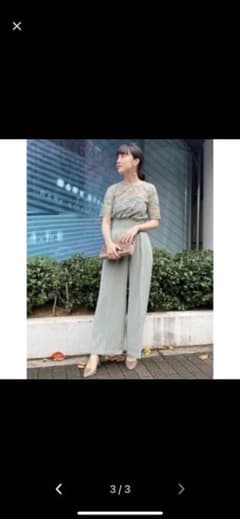 ラグナムーン　オールインワン　オーバーレースワイドパンツドレスのサムネイル