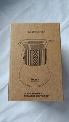 【未使用】タリーズコーヒー　耐熱ガラスサーバー&ステンレス製ドリッパーセット