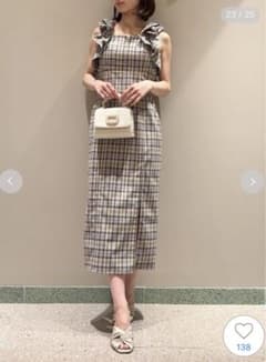 SNIDEL タイトIラインワンピース チェックのサムネイル