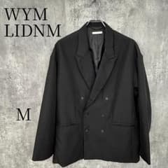 WYM LIDNM 더블 브레스트 재킷 블랙 M 테일러드