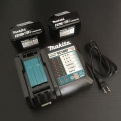 新品 マキタ純正 バッテリー BL1860B 2個 & 充電器 DC18RFのサムネイル