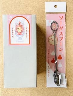 치이카와 태국 소다 글라스 스푼 세트 토끼