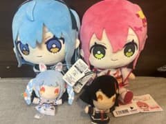 ホロライブ ぬいぐるみ 指パペットさくらみこ 星街すいせい 大神ミオ 兎田ぺこらのサムネイル