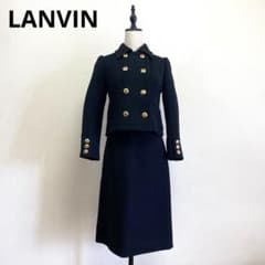 LANVIN PARIS セットアップ ダブル 金ボタン ヴィンテージ 黒のサムネイル