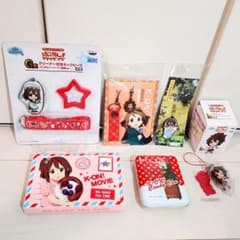 케이온! 히라사와 유이 관련 상품 6종 넥피스·스트랩 2종 외 ◆미개봉 신품