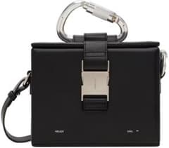 HELIOT EMIL ブラック　カラビナ　Box バッグ HELIOT EMIL ブラック レザー Box カラビナ バッグ - メルカリ