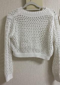 秋服ホワイトニットのサムネイル