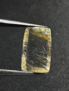 極上ゴールドルチルクォーツ ルース 4.45ct 完全未処理 ブラジル産　金運のサムネイル