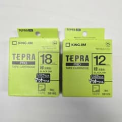 新品 KING JIM テプラPRO 12mm 18mm　シールのサムネイル