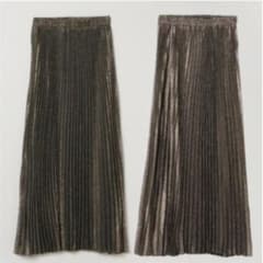 即購入可　2020JEANASIS リバーシブルシャンブレープリーツスカートのサムネイル