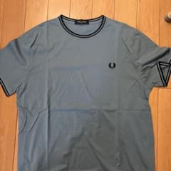 FRED PERRY ティップライン Tシャツ ブルー Lサイズのサムネイル