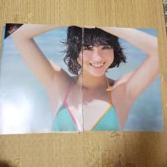 河合奈保子38 特大A4 ラミネート加工 爆乳 美少女 昭和 アイドル 