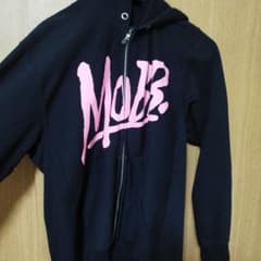 MOBB ジップアップパーカー ブラック ピンクのサムネイル