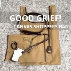 GOOD GRIEF グッドグリーフcanvas cluch BAG（L） GOOD GRIEF!/グッドグリーフ】CANVAS SHOPPERS BAG - メルカリ