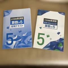 中学受験新演習算数小5夏期テキスト、サマートレーニング - メルカリ