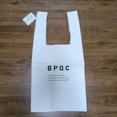 BPQC スクエア型エコバッグ M ホワイトのサムネイル