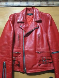 HORN WORKS ホーンワークス　ライダース　ジャケット　希少カラー　赤のサムネイル