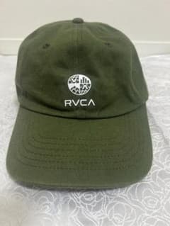 RVCA ルーカ キャップ カーキ コットン ロゴ刺繍のサムネイル