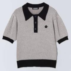 MARY QUANT バイカラーデイジーポロ プルオーバー　（ツイード柄）のサムネイル