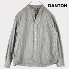 DANTON ダントン オックスフォード 定番 バンドカラー シャツ 34 