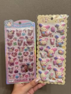 【正規品】サンリオ ウサハナ シール 2枚セットのサムネイル