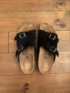 Birkenstock チューリッヒ　ブラック ダブルバックルサンダル　38 Birkenstock チューリッヒ ブラック ダブルバックルサンダル 38 - メルカリ