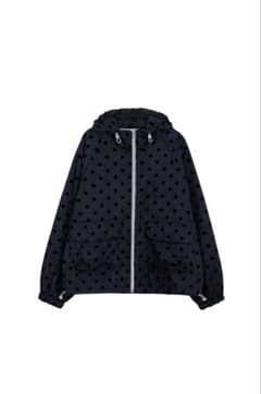 oheshio オヘシオ ネイビー ドット ウィンドブレーカー ジャンパー OHESHIO ドットフリルウィンドブレーカー navy - メルカリ