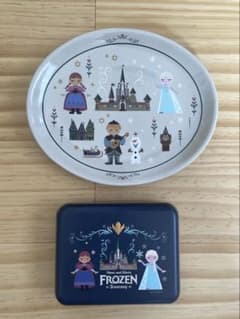 아나운서와 눈의 여왕 수베니아 플레이트 & 캔 첨부 플레이크 씰
