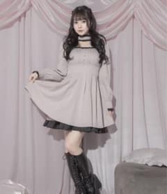 pium 초커프릴 도리 원피스