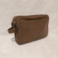 バレンシアガ BALENCIAGA ロゴ ダブルジップ レザー クラッチバッグ
