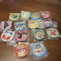 クレヨンしんちゃん 刺繍缶バッジ まとめ売りのサムネイル