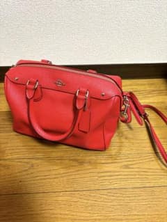 COACH 2way ミニボストンバッグ レッド　3000 0.3のサムネイル