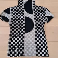 ISSEY MIYAKE me 半袖カットソー チェック柄のサムネイル