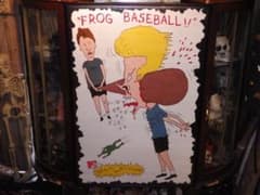 90'S★ビーバス&バットヘッド★ポスター★3★カエル野球★ビンテージ★USA 90'S☆ビーバス&バットヘッド☆ポスター☆3☆カエル野球☆ビンテージ