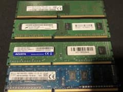メモリ 4GB×1 DDR4 2400 4GB×3 DDR3L12800Lのサムネイル