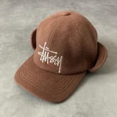 STUSSY Ear Flap Wool Crown Cap