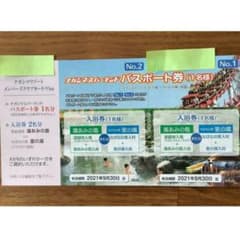 ナガシマスパーランド パスポート 券　1枚のサムネイル