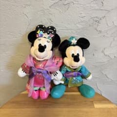 2015年 Disney ミッキー ミニー 七夕 ぬいぐるみバッジ セットのサムネイル