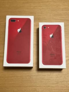 iPhone 8 Plus & 8 レッドパッケージセット - メルカリ