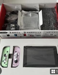 美品！箱付属品完備！正常品！Switch+micro SD64+持ち運びケース