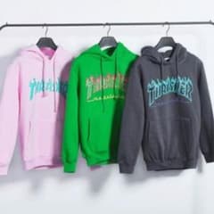THRASHER パーカー ピンクのサムネイル
