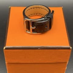 HERMES エルメス スカーフリング ベルト型 ブラック - メルカリ