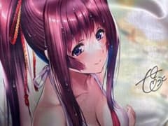 ピロ水(アマカノ　アマカノ2) 直筆サイン入り　B2タペストリー　(志津城ねる) ピロ水(アマカノ アマカノ2) 直筆サイン入り B2タペストリー (志津城