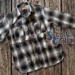 好配色◎』SUGAR CANE(シュガーケーン)ツイルオンブレチェックシャツ
