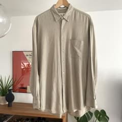 90年代PERRY ELLIS コットンレーヨンシャツ 春夏 オーラリー好きにも 90年代PERRY ELLIS コットンレーヨンシャツ 春夏 オーラリー好きにも