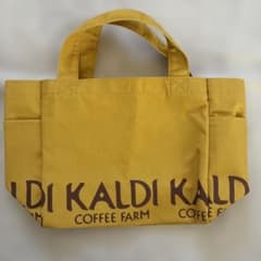 KALDI COFFEE FARM ミニトートバッグ イエローのサムネイル